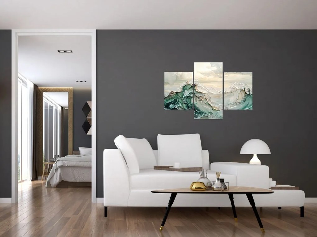 Kép - 3D tengeri absztrakció (90x60 cm)