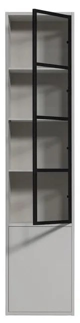 Világosszürke borovi fenyő tálalószekrény 53x230 cm Basic – vtwonen