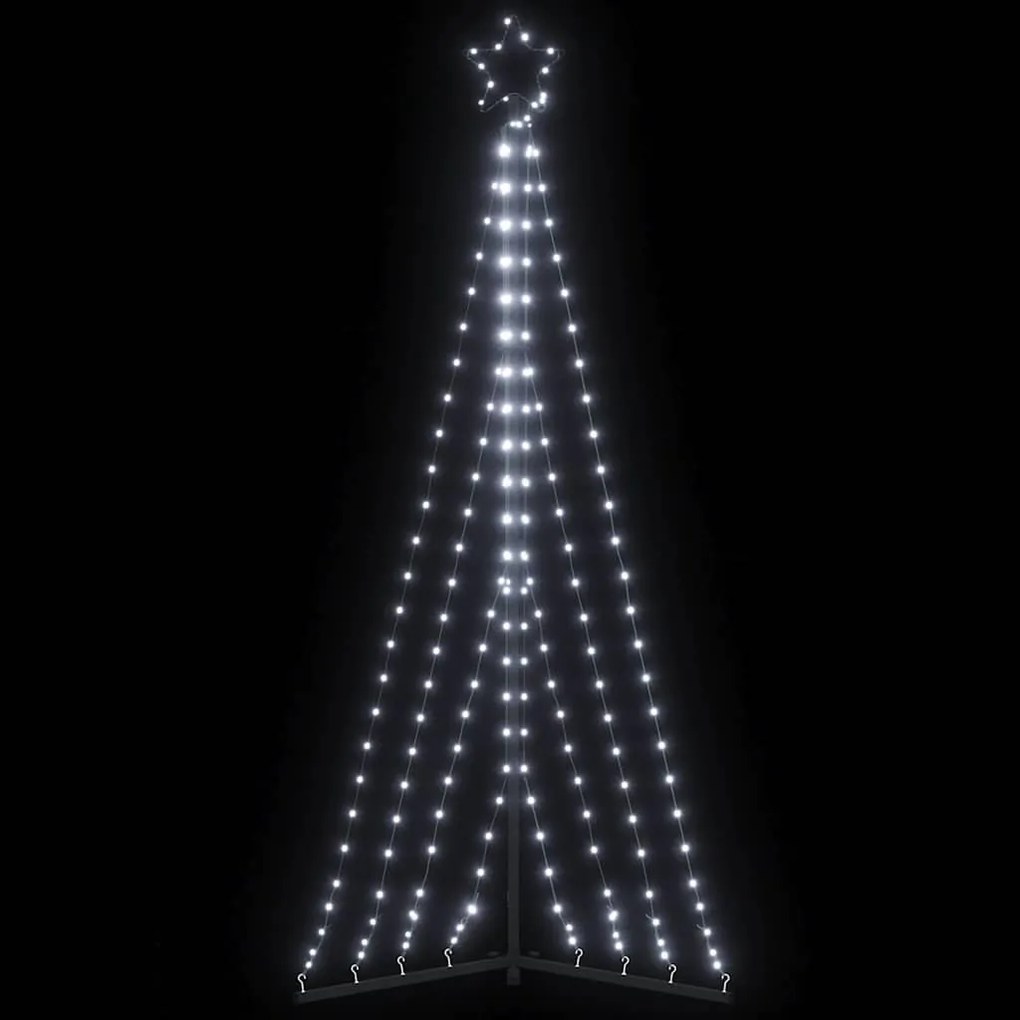 hideg fehér LED karácsonyfa 339 LED 187 cm