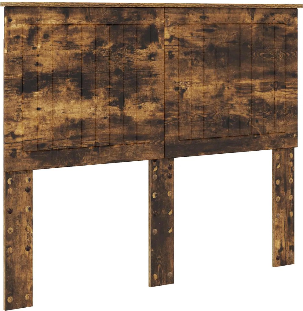 vidaXL Fejtámla fejtámlával Füstölt tölgy 120 cm Faanyag