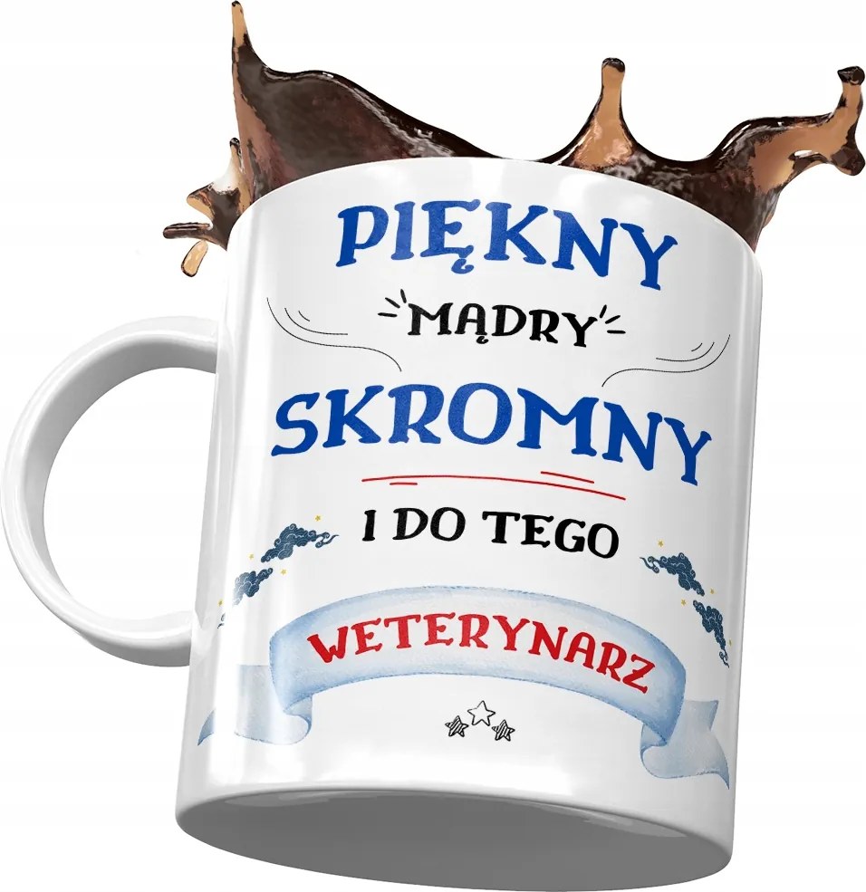 Bögre Állatorvosnak Jóképű Okos Szerény Nyomtatott Fotóval