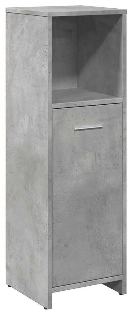 Betonszürke forgácslap fürdőszobaszekrény 30 x 30 x 95 cm