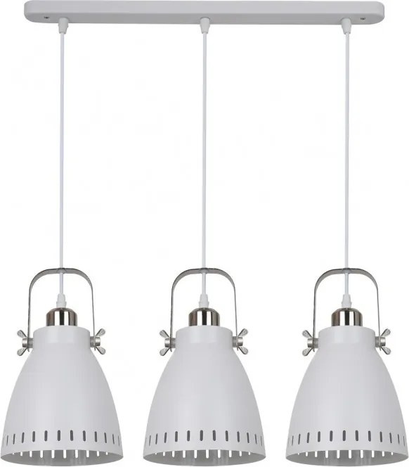 Italux FRANKLIN MD-HN8026S-3-WH+S.NICK Függőlámpa 3x60W/E27