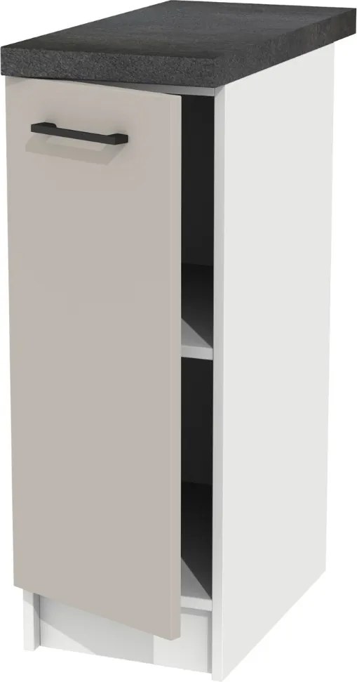 Alsó konyhaszekrény Álló 30 Kasmír szett és munkalap District Dark