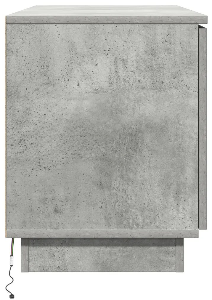 TV állvány Beton Szürke 100x38x49 cm Mérnöki fa