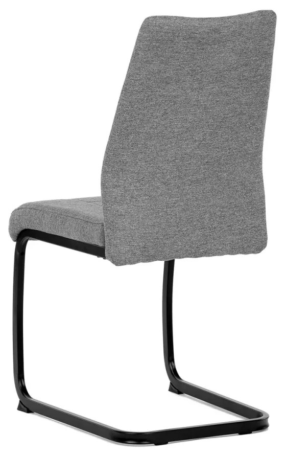 Scaun cu țesătura gri cu baza de sanie. DCL-438