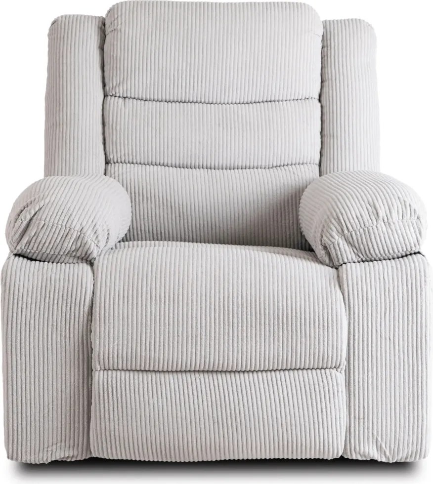 Fotel Rozkładany ARTURO Szary Sztruksowy