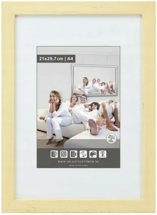 Gallery fa képkeret natúr 30x30 cm Plexi