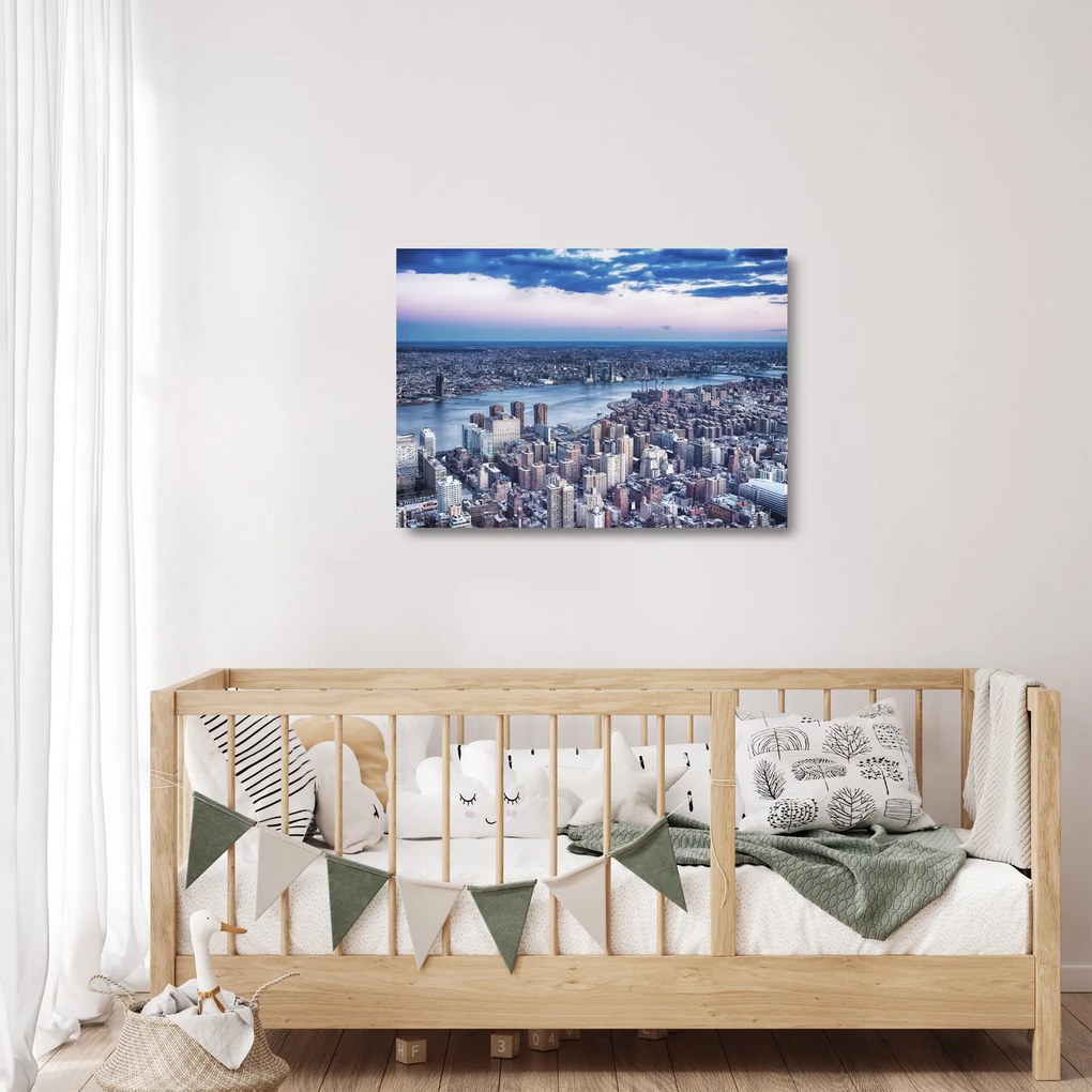New York képe (üvegen) (70x50 cm)
