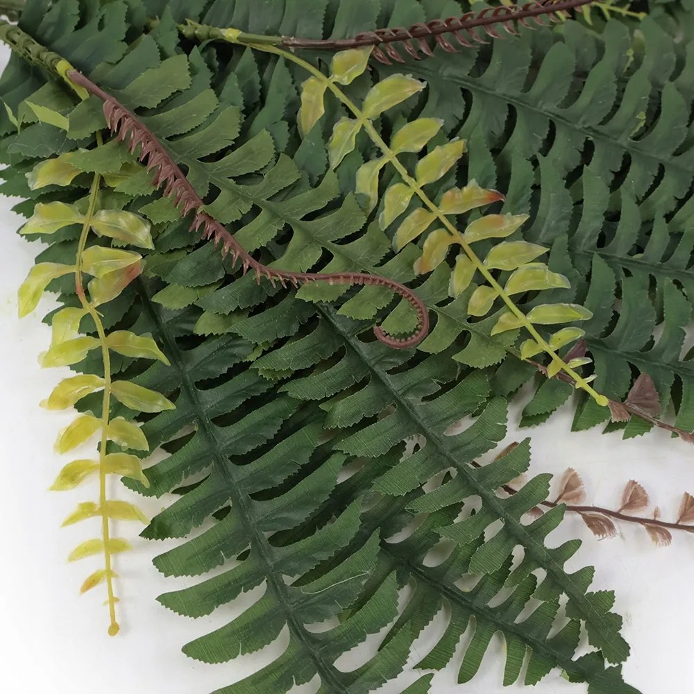 Mesterséges Páfrány Csokor Sötét Zöld Fal Fejka