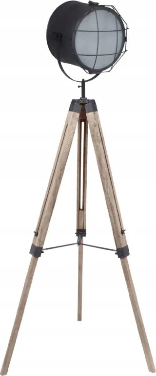 Ipari állólámpa, projektorral, 150 cm