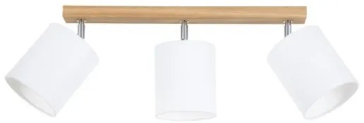 Spot-Light 56744374 - APRILLIA 3xE27/25W/230V spotlámpa, tölgy/fehér