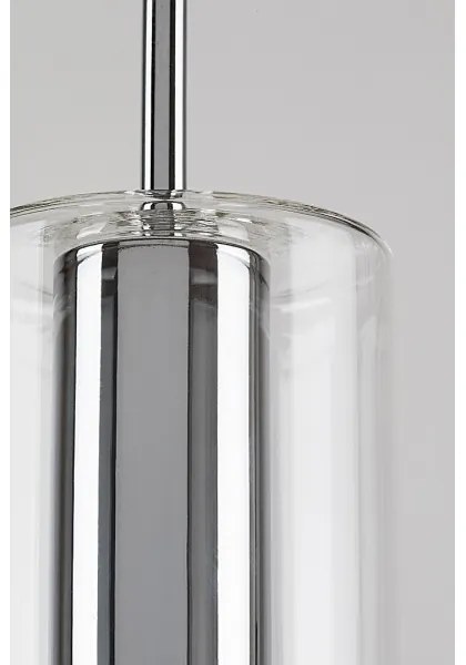 Rabalux 72048 - Csillár zsinóron ESTA 1xE27/40W/230V átlátszó/króm