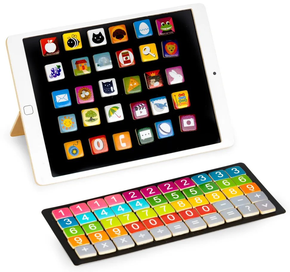 Mágneses fa tablet számokkal