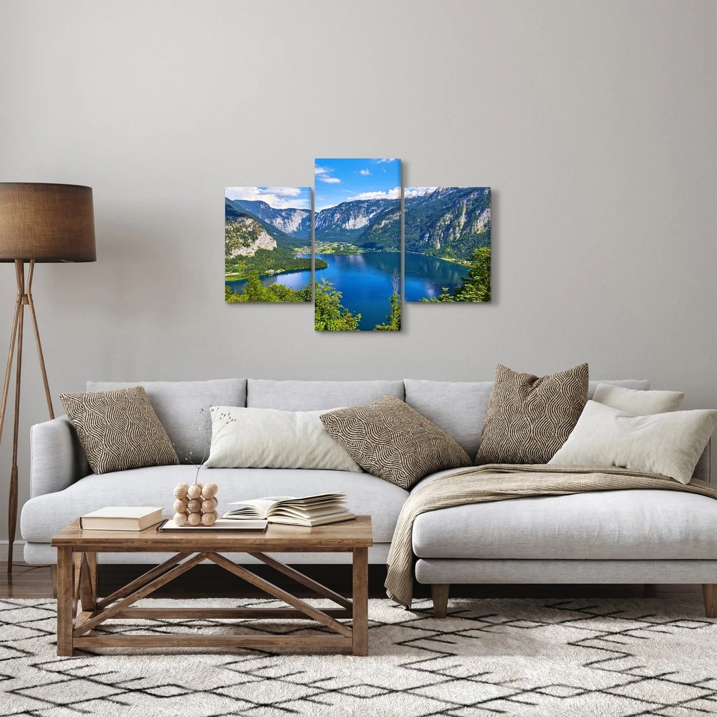 Kép - Hallstatt tó, Hallstatt, Austria (90x60 cm)