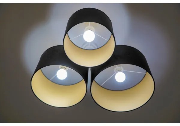 Duolla - Mennyezeti lámpa ROLLER TRIO 3xE27/60W/230V antracit