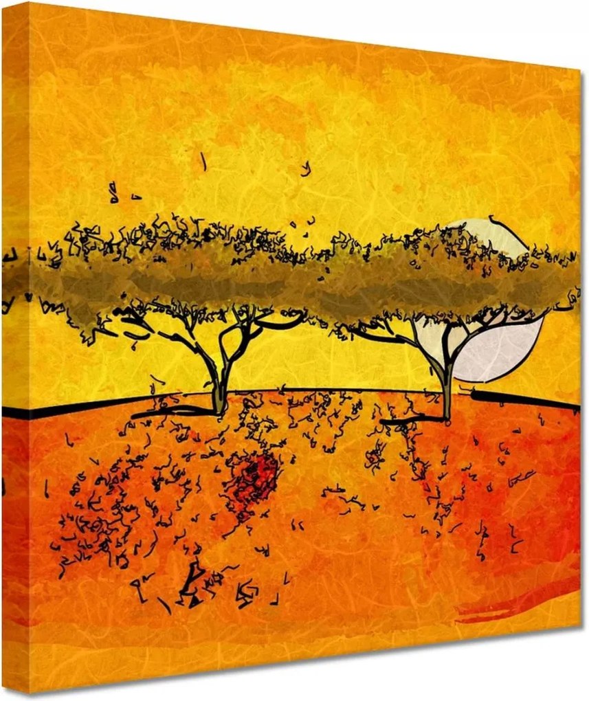 Vászonkép 60x60 Lenyugvó nap