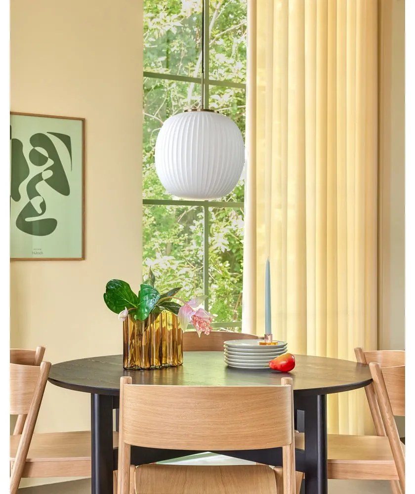 Fehér függőlámpa üveg búrával ø 32 cm Serene – Hübsch