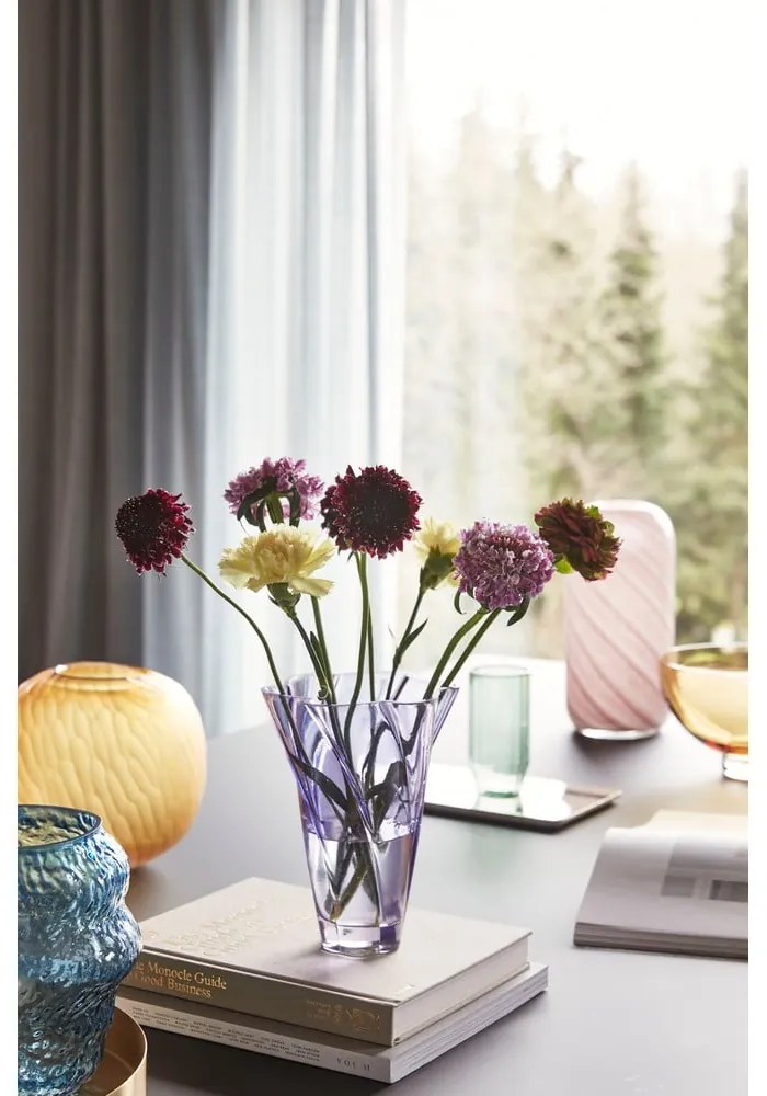 Candy 2 db-os rózsaszín-fehér üveg váza szett - Hübsch