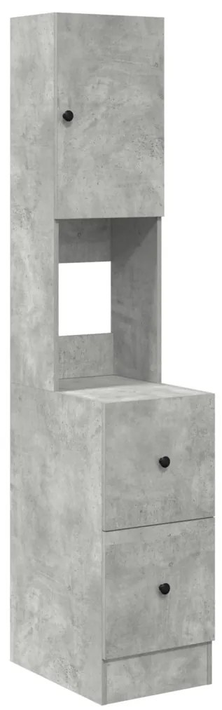 Konyhai Szekrény Beton Szürke 35x50x180 cm Mérnöki Fa