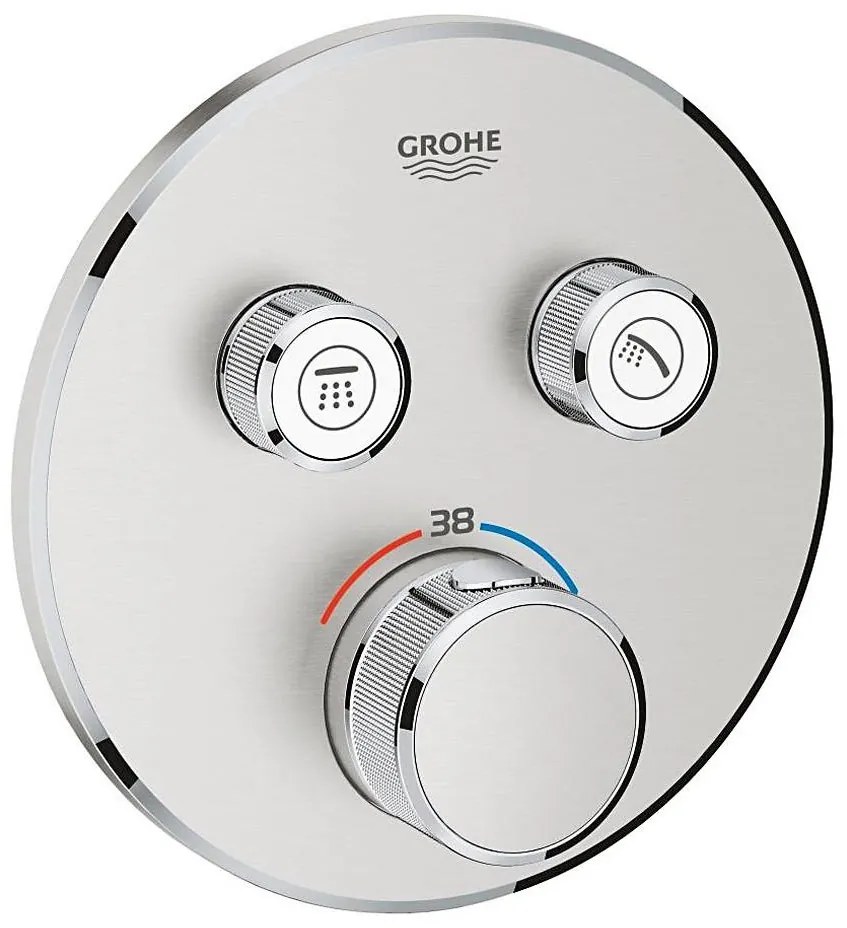GROHE 29119DC0 - GROHTHERM SMARTCONTROL termosztátos csaptelep, rozsdamentes acél