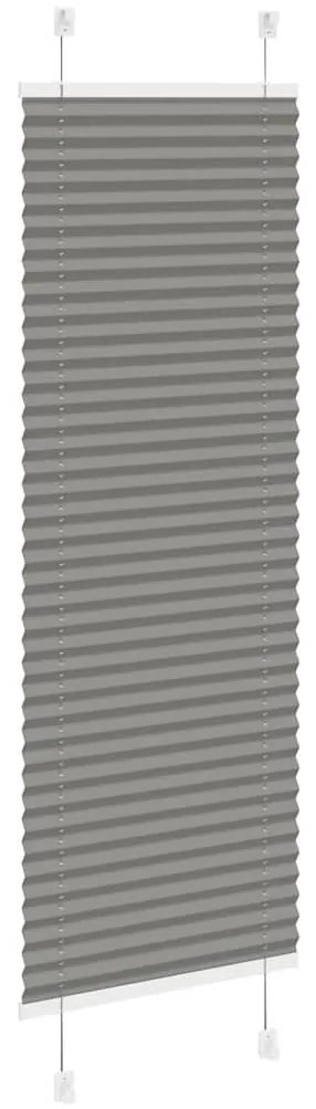 pliszírozott redőny antracit 50x100 cm szövetszélesség 49,4 cm
