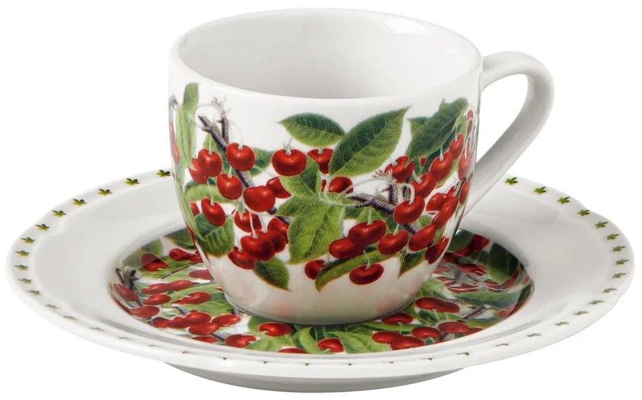 Le Primizie 4 db porcelán csésze alátéttel - Brandani