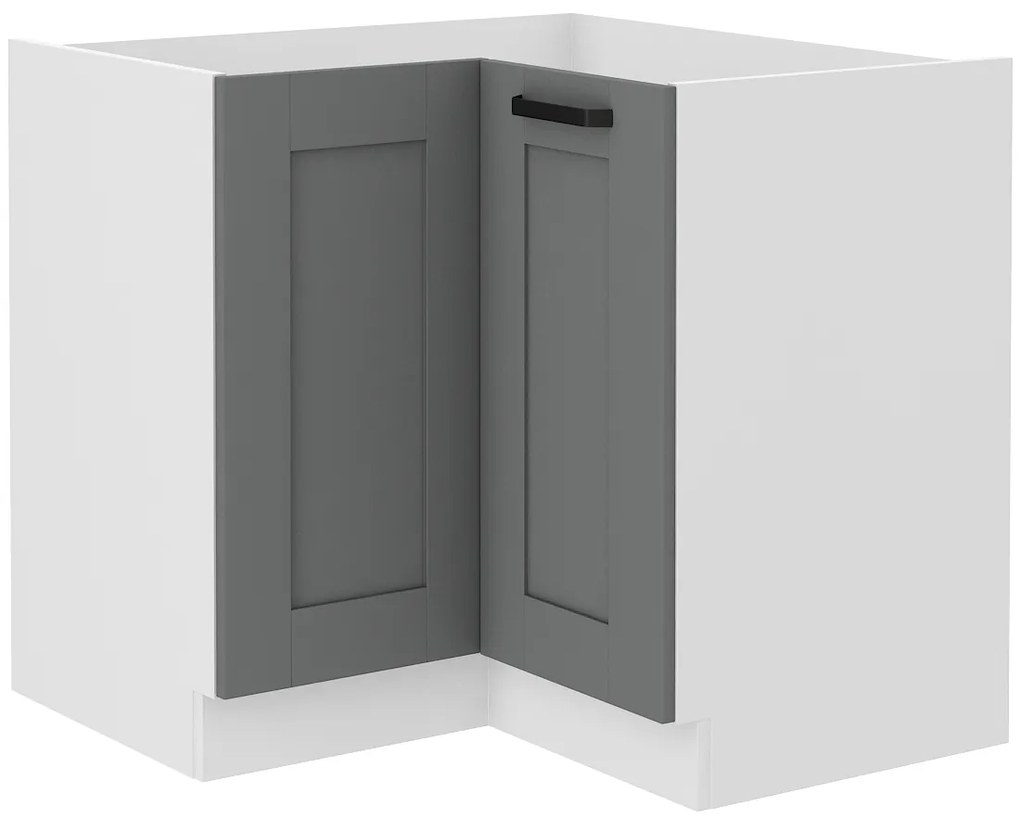 Sarok alsó konyhaszekrény Lucid 89 x 89 DN 1F BB (dustgrey + fehér). 1045533