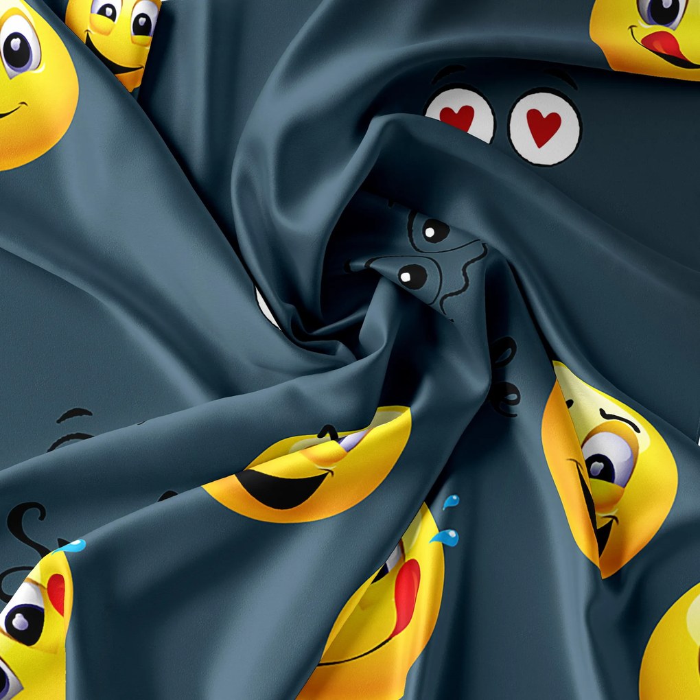 Mikroszálas ágyneműhuzat EMOJI KINYÚJTOTT nyelvvel szürke Ágyneműhuzat mérete: 70 x 90 cm | 140 x 200 cm