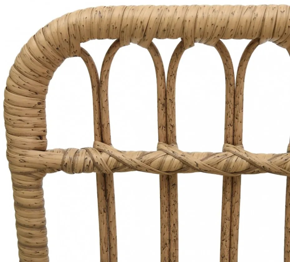 világosbarna polyrattan kerti szék