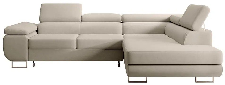 Sarokkanapé Stiletto (J) (szürke + ezüst). Akció -15%. 1099709