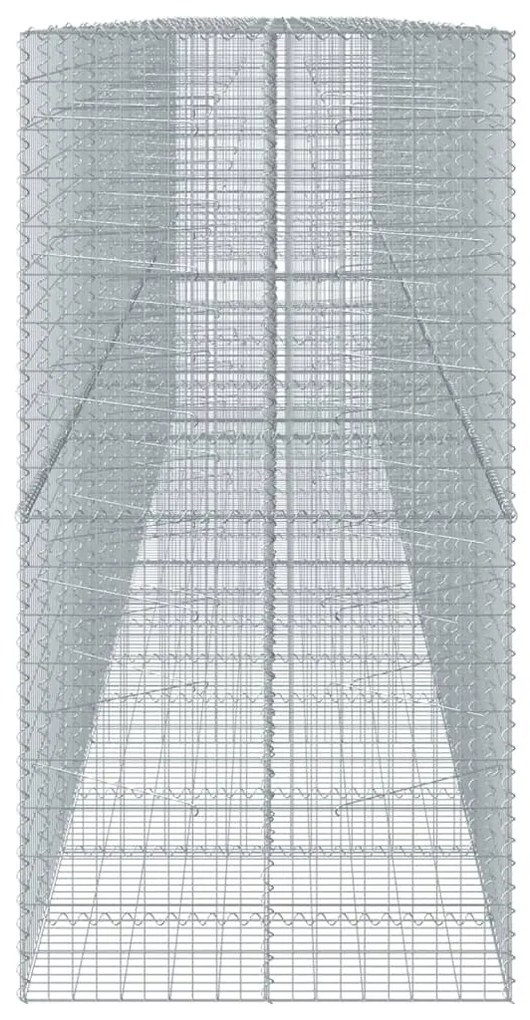 horganyzott vas gabion kosár fedéllel 850 x 100 x 200 cm