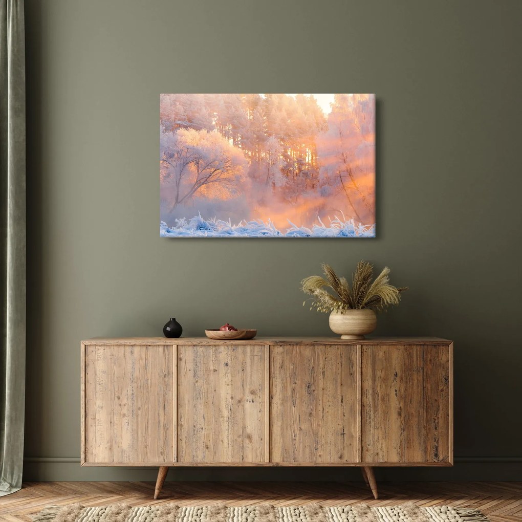 Kép - fagyos hajnal (90x60 cm)