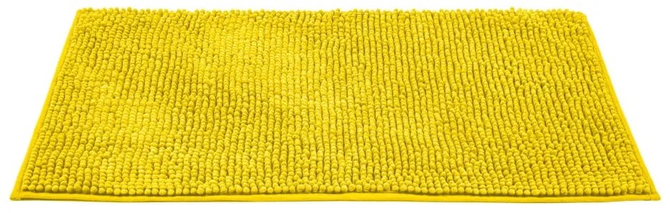 Sárga textil fürdőszobai kilépő 50x80 cm Chenille – Allstar