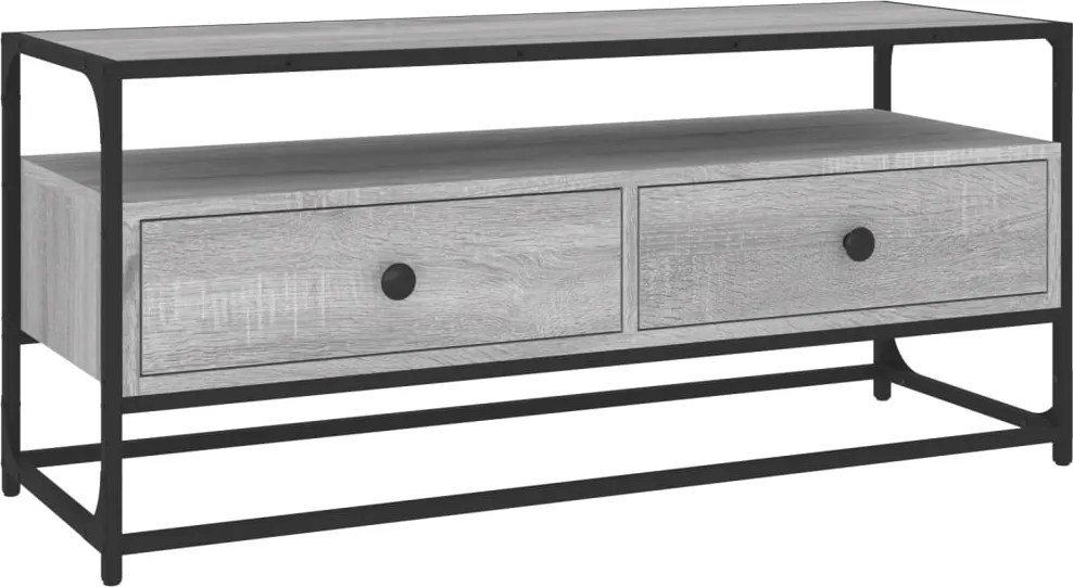vidaXL szürke sonoma színű szerelt fa TV-szekrény 100 x 35 x 45 cm