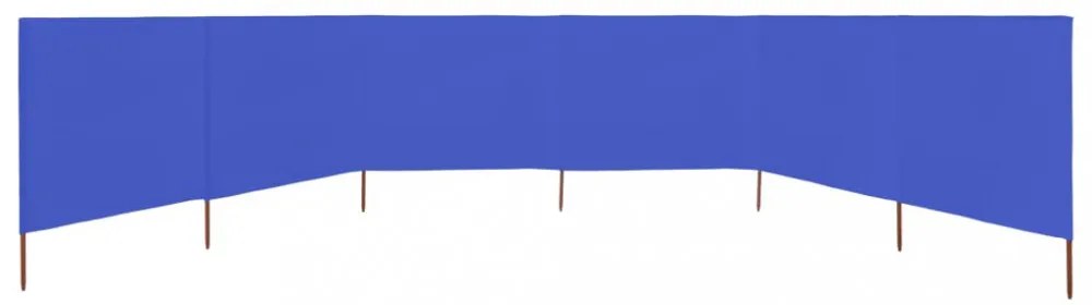 azúrkék 6-paneles szövet szélfogó 800 x 80 cm