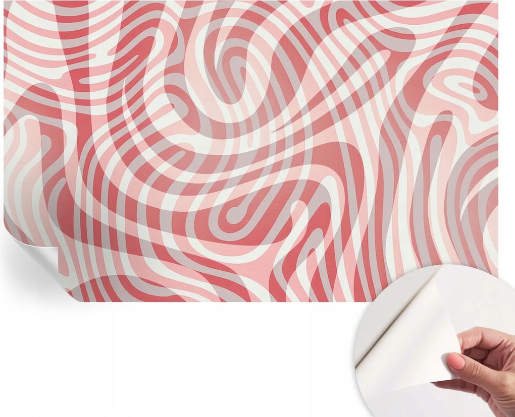 Öntapadós fotótapéta Nappaliba és Hálószobába Hullámos vonalak 416x254