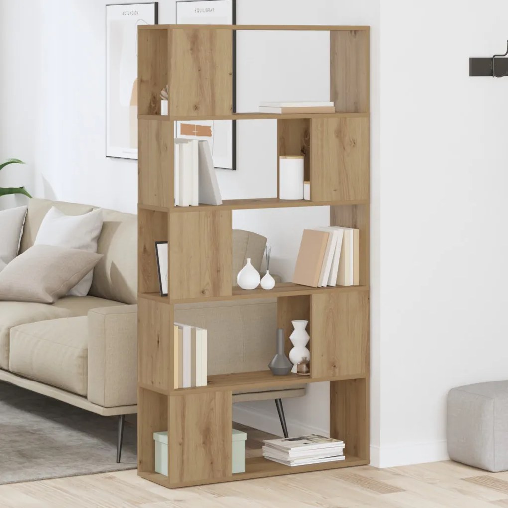 TV Állvány Mesteri Tölgy Lapraszerelt fa 80 x 24 x 155 cm