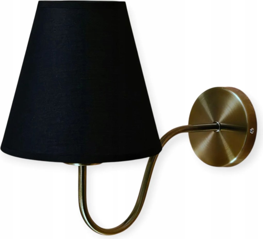 Fali lámpa Astoria klasszikus elegáns lámpabúra E27 barna