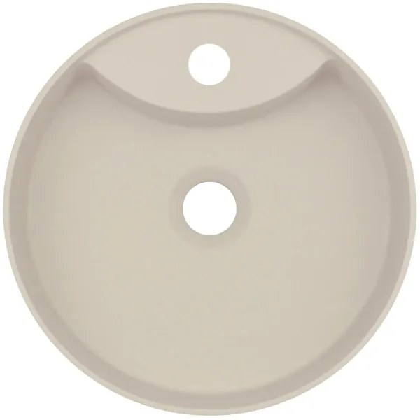 Deante CQS_5U4B SILIA 36 cm gránit mosdó, asztalra, bézs, nyílással