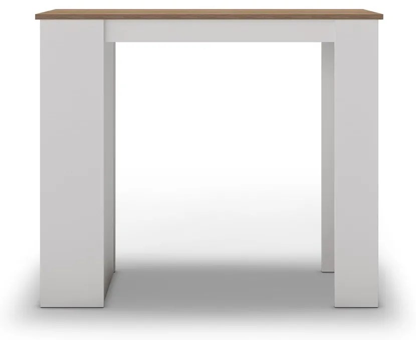 Bárasztal tölgyfa dekoros asztallappal 52x120 cm Peru – Marckeric