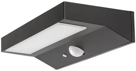 RÁBALUX 77023 KORONA Fali Lámpa Mozgásérzékelővel Fekete IP44