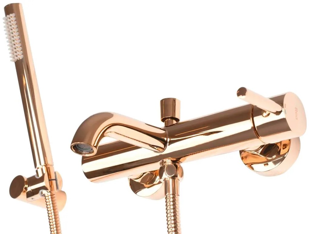 Fürdőkád csaptelep Rea Lungo Rose gold
