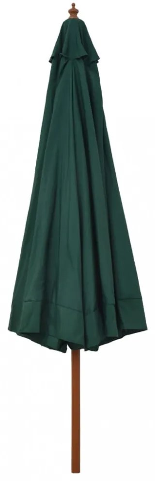 zöld kültéri napernyő farúddal 330 cm
