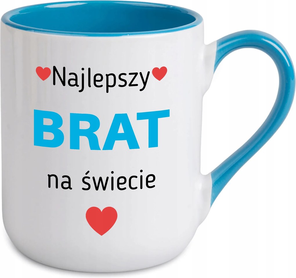 Caffe Bögre 300ml Belső Kék Ajándék A Világ Legjobb Testvére