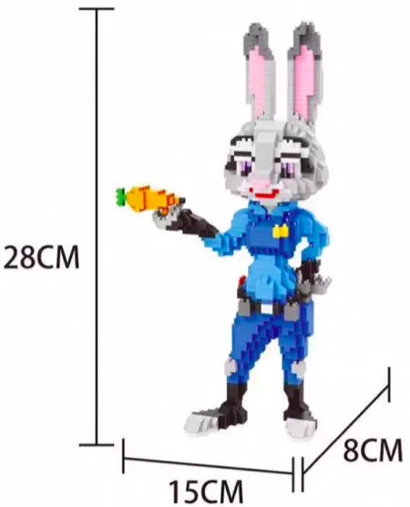 Mini kockák készlet "Judy Hopps" 1250db