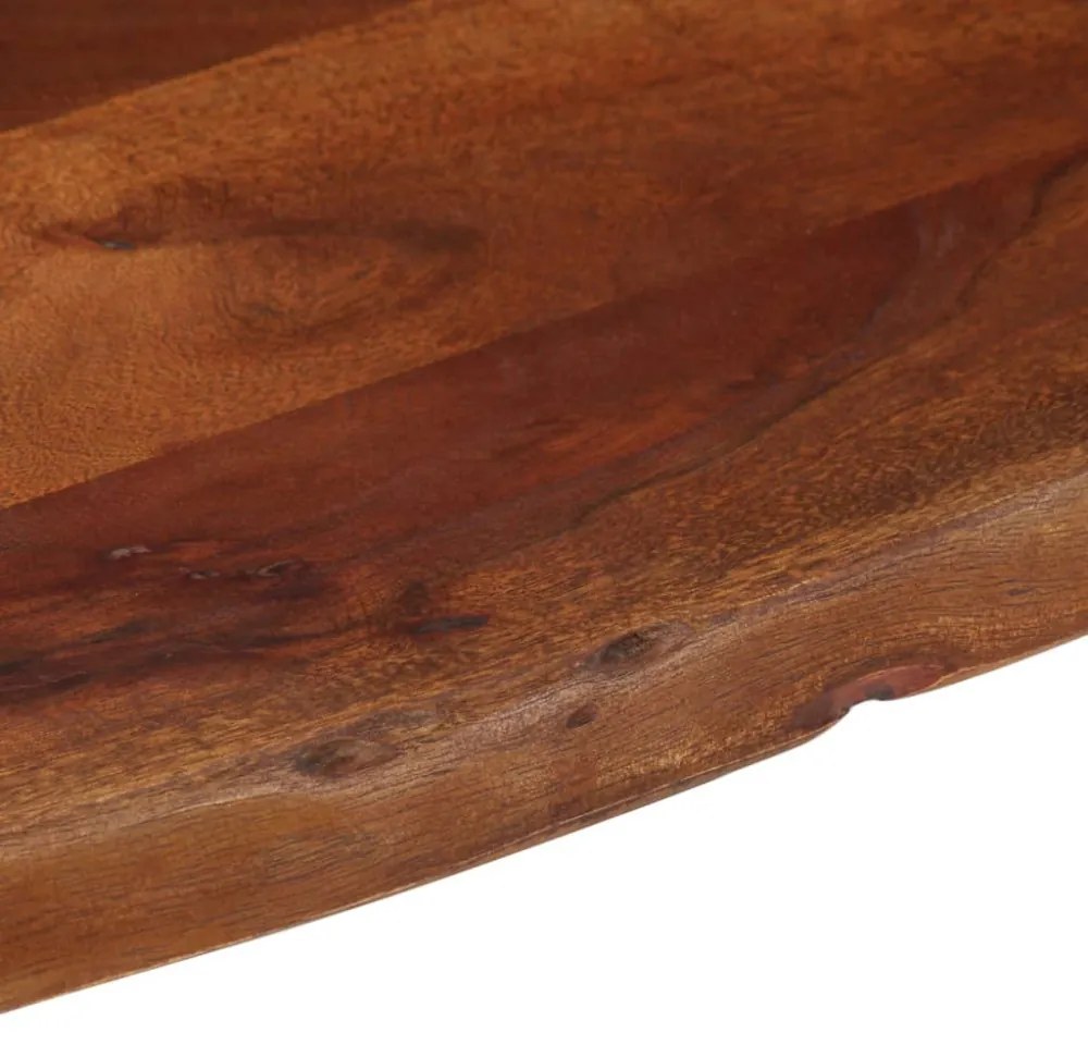mézbarna tömör akácfa dohányzóasztal 110 x 55 x 40 cm