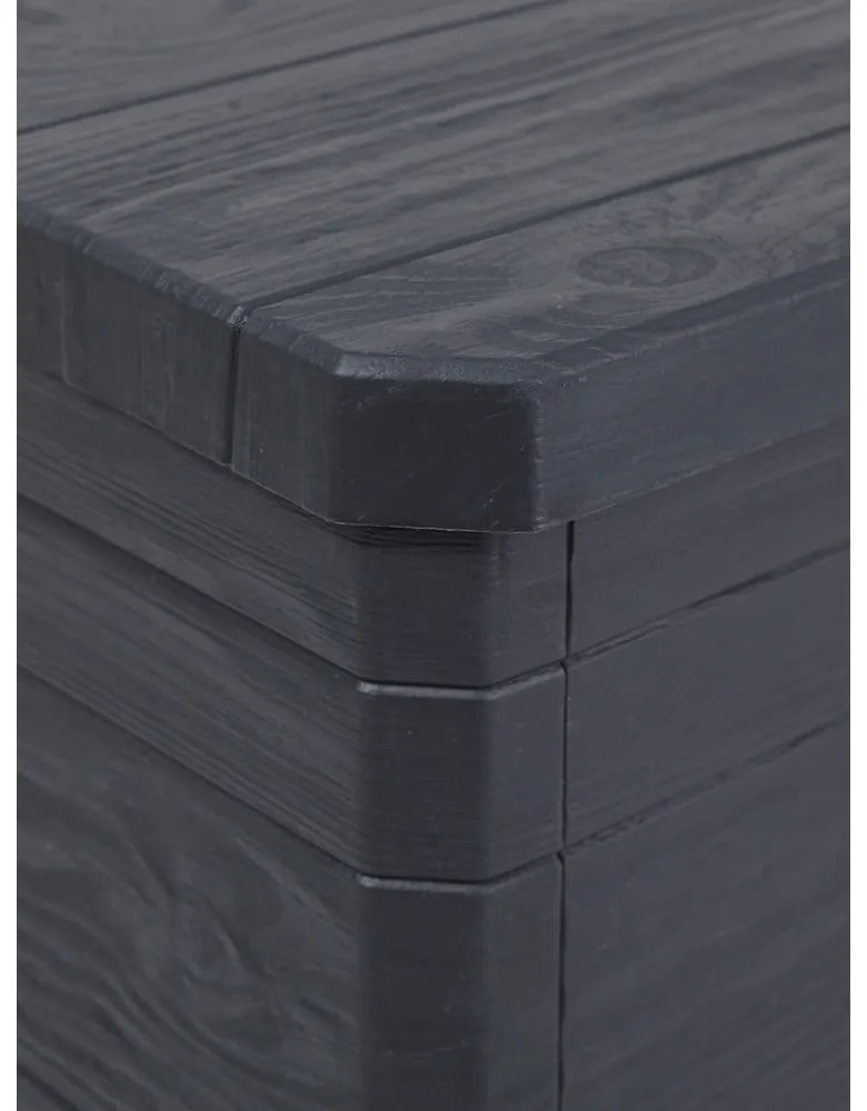 Sötétszürke kerti tárolódoboz Woodys – Toomax