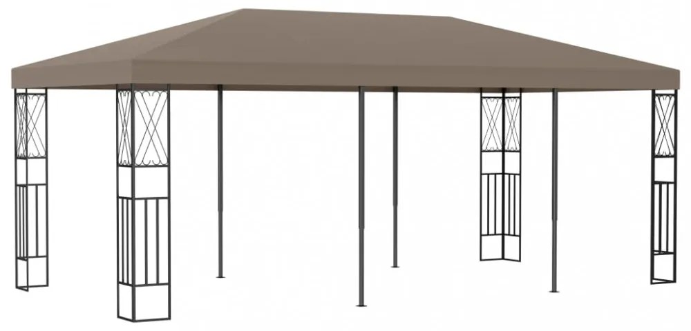tópszínű szövetpavilon 6 x 3 m