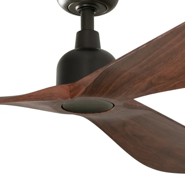 FARO 34362WT - Mennyezeti ventilátor OUTWOOD L barna/fekete átm. 150 cm WT IP44 + távirányító